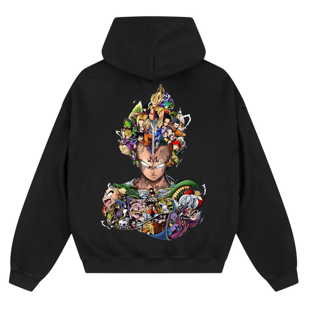 Majin Vegeta Zip Hoodie