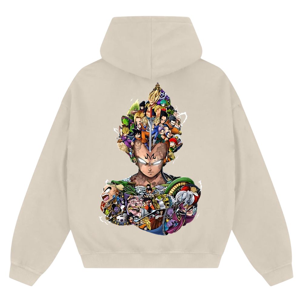 Majin Vegeta Zip Hoodie