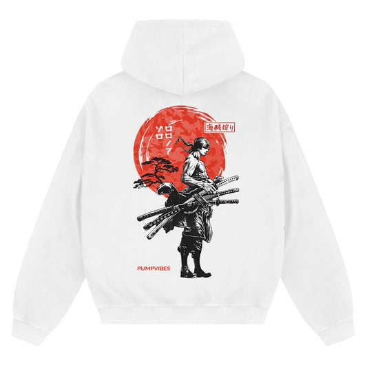 Red Sun Zoro Zip Hoodie
