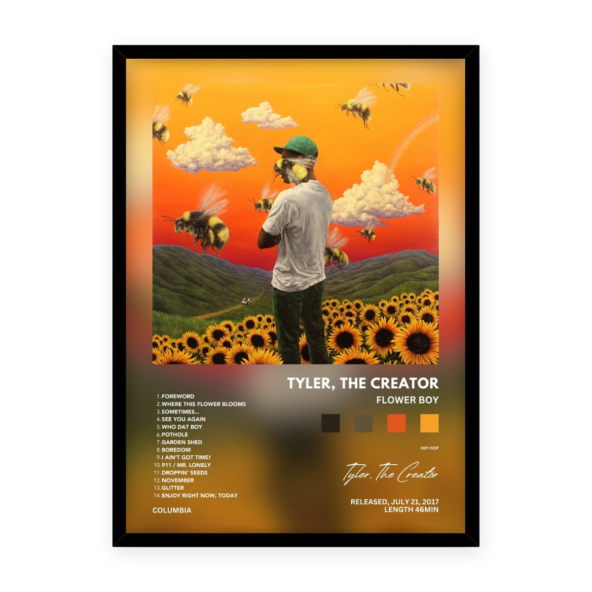 Tyler, The Creator 'Flower Boy' Poster