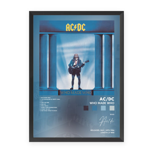 acdc Who Made Who Poster