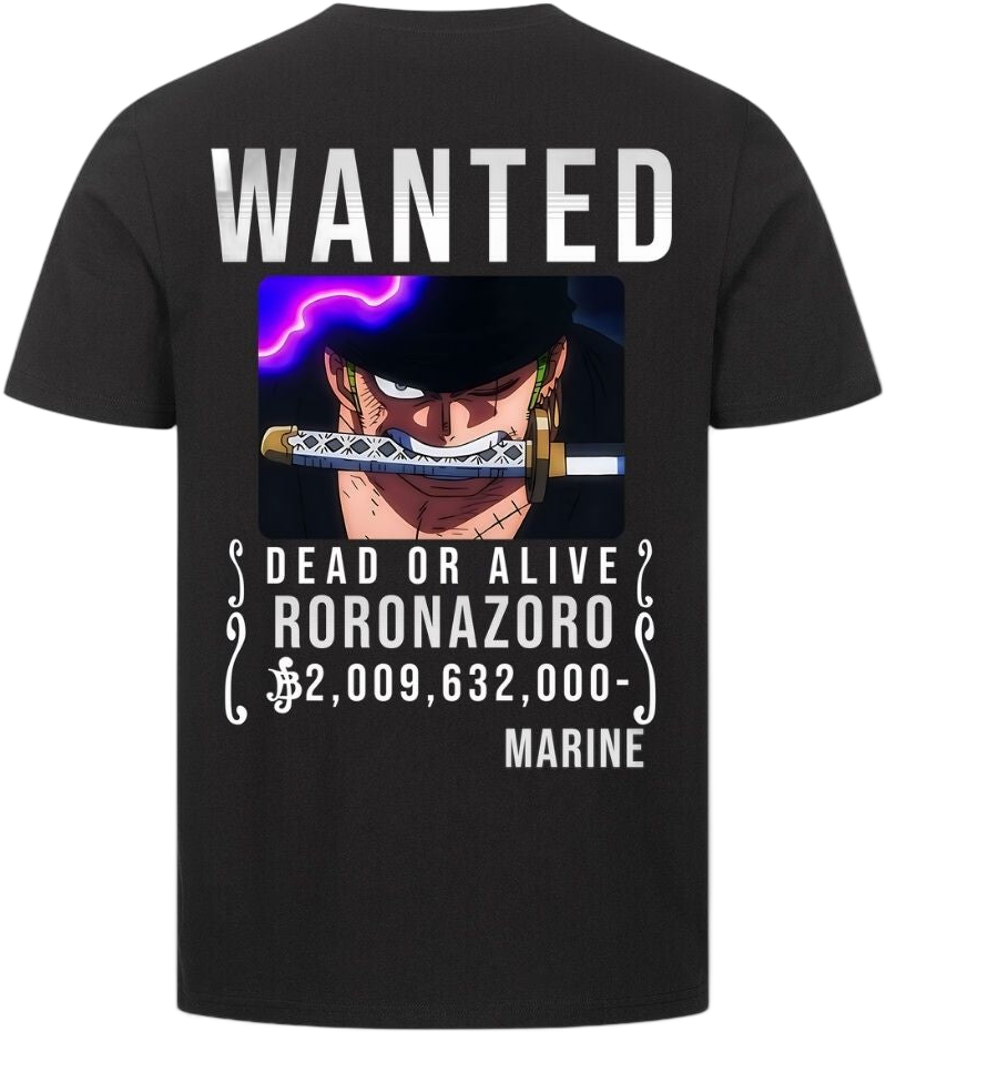Wanted Zoro oversize tee cutout